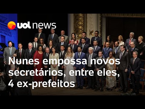 Ricardo Nunes empossa novos secretários, entre eles, 4 ex-prefeitos