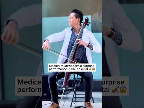 Med student AMAZES hospital with surprise performance of Coldplay’s Yellow 🎻💛 #musicismedicine