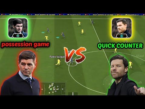 XABI ALONSO VS STEVEN GERRARD (QUICK COUNTER VS POSSESSION GAME) WHICH MANGER IS BETTER?•eFootball