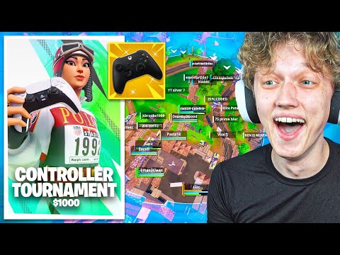 I Got 100 CONTROLLER Players To Compete For $1000 In Fortnite!