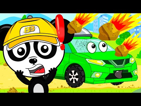 Pebble Trouble: Cartoon Cars Navigate the Road Safety Labyrinth | Kids Fun & Learning