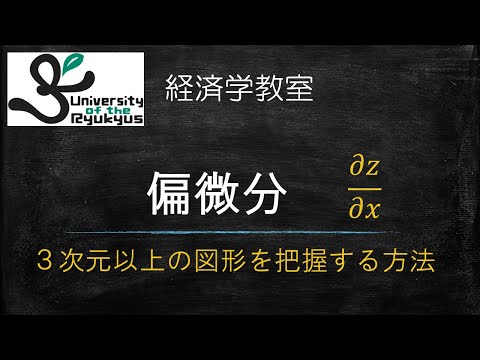 偏微分 (No.27) x,y,z.という3変数、3次元で表される関数。その傾きを通じて関数を解析する方法について学ぶ。