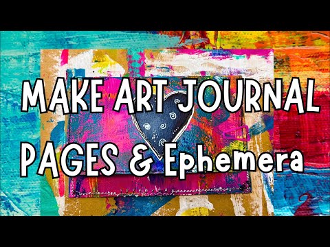 Art Journaling Page Ideas for Beginners | Art Journal Ideas and Ephemera |