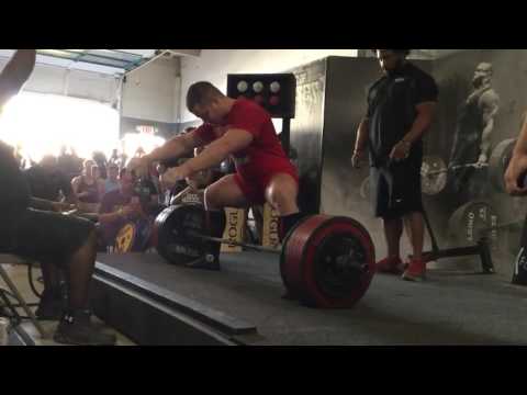 Yury Belkin - 870 lb Raw Deadlift @ 220 lbs (395 @ 99.8 kgs)