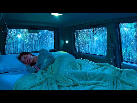 Deep Sleep Ambience: Soft Rain & Thunder Sounds on Cozy Car for Relax, Sleep Quickly, Reduce Stress