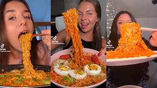 CHEESY BULDAK RAMEN MUKBANG 🍜 - TikTok Compilation