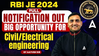 RBI JE Recruitment 2024 | RBI JE Notification 2024 for Civil/Electrical Engineering | Full Details