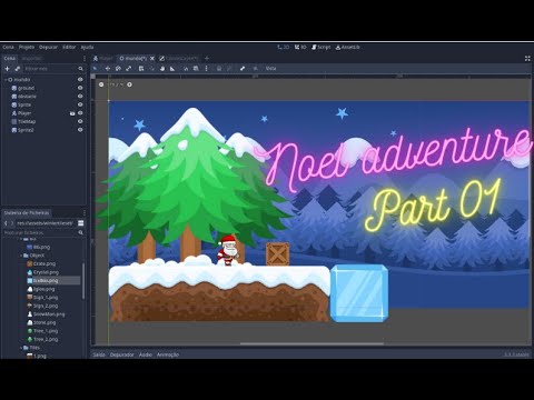 01 - Criando um Jogo na Godot Engine Ao Vivo - Noel Adveture