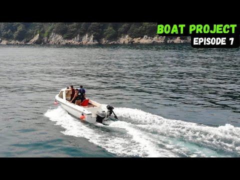 SMALL BOAT Project Ep.7 - FIRST TIME AT SEA! Harbour Mooring setup 🛥