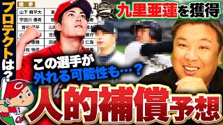 【人的補償】オリックスがFA九里亜蓮を獲得‼︎人的補償は野手が濃厚⁉︎ただ広島には大きな問題が…里崎がオリックスのプロテクトを予想してみた‼︎