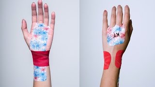 KT Tape Carpal Tunnel Syndrome Wrist Application