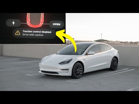 “Traction Control Disabled” warning in Tesla vehicles