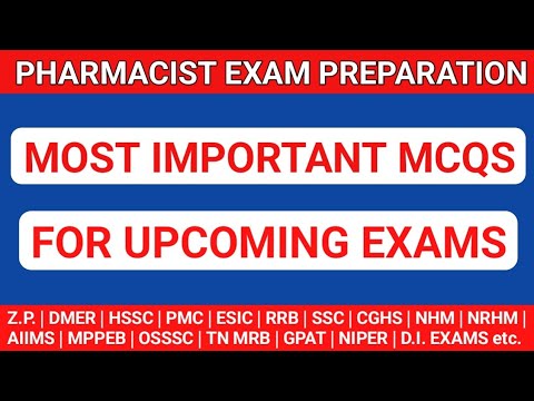 Pharmacist exam preparation | OSSSC | HSSC | MPPEB | DMER| ITBP |PMC etc.exam questions @MANISH06