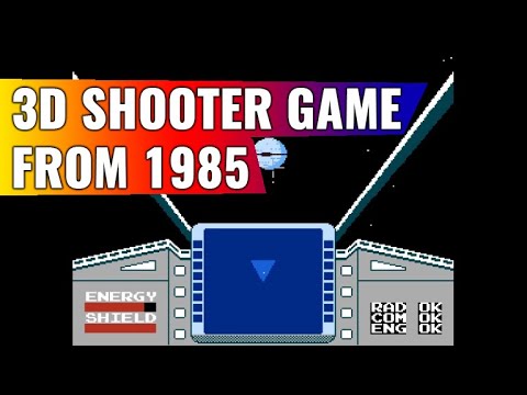 Star Luster 3D shooter game from 1985 🕹📺 NES 8bit TV game