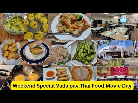 अब घर पे आसानी से बनाओ  Vada Pav Full Recipe | Weekend Lunch Thai Food-Movie Day #Indian Mom USA