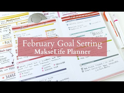 February Goal Setting | Diving into my big STRETCH GOALS | MakseLife Planner