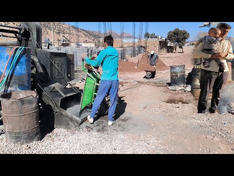 Strengthening the base of the concrete building under the columns