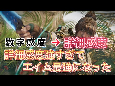 数字感度から詳細感度にしたらエイム最強になった