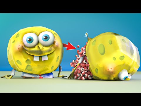 SpongeBob & Patrick Dies!!! 😂🤯 V2