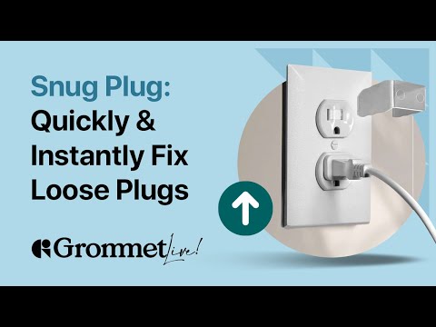 Secure Loose Outlets Effortlessly With The Snug Plug -  | Grommet Live