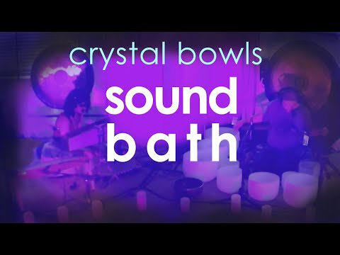 Sound Bath with Crystal Bowls ~ 432HZ no talking Sound Healing