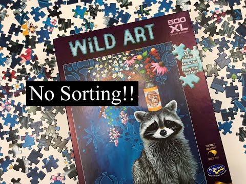 My first time NOT SORTING a Jigsaw Puzzle - Trash Panda from Holdson