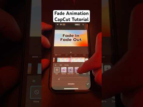 Fade In and Out Animation CapCut Tutorial (1/2/24)