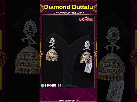 #Shorts Diamond Buttalu Collection | 1Gram Gold Jewellery