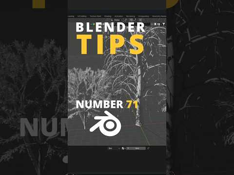 Blender Tip 71 Tree Generator ✔️ #blender #blender3d #blendertutorial #tutorial