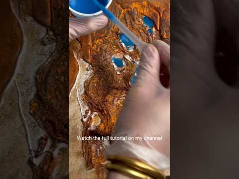 Unveil Spectacular Textures on your Abstract Art & Art Resin with a surprise twist 💙 DIY #art