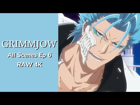 Grimmjow All Scenes Ep 6 Part 3 | 4K RAW