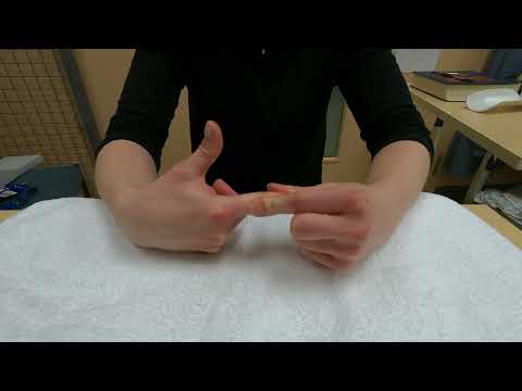 Hand injury exercise 8: Passive full finger bending and straightening (flexion and extension)