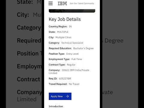 Hiring Associate System Engineer at IBM//Freshers Eligible #jobs #shorts #ibm #viral