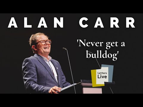 Alan Carr reads a letter from Roald Dahl about a cantankerous bulldog