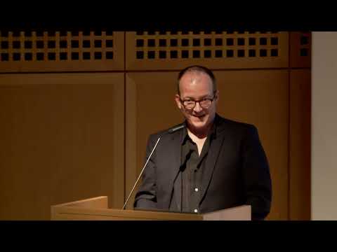 Fabian Schöneich talks at the Michel Majerus Symposium at Mudam