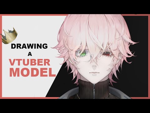 Speedpainting a Male Vtuber Model | theCecile