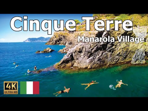 Cinque Terre - Walking Tour in 4K - Spectacular Views of Manarola 🇮🇹