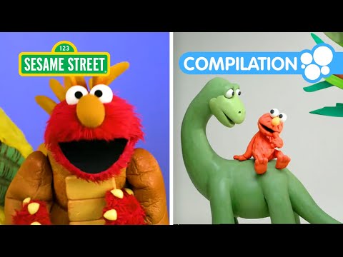 Sesame Street: 1 HOUR Elmo & Friends Dinosaur Compilation!