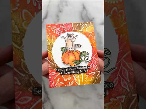 Make A DIY Fall Greeting Card With Me In SECONDS!🤯 ASMR Crafting #asmr #asmrsounds #craft