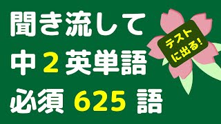 【中2英単語 x 聞き流し】中学2年の必須英単語を覚えることができます。寝る前の勉強や電車の中のリスニングなど使うことができます。