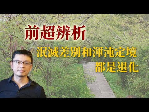 前超辨析：泯滅差別和渾沌定境都是退化