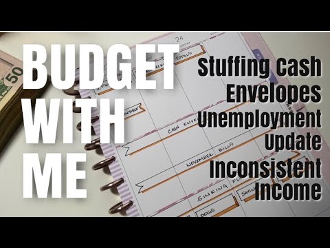 Budget With Me - Stuffing Cash Envelopes, Variable Expenses & Unemployment Update | Weekly Update