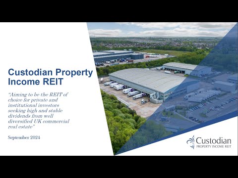 Custodian Property Income REIT - Investor Update Webinar – Monday, 16th September