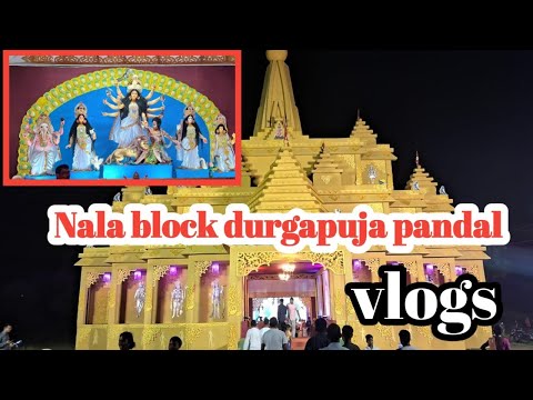 नाला ब्लॉक दुर्गापुजा पंडाल vlog 👏👏👏🔥🔥😱😱#jamtaravlog #minivlog #durgapuja #durgapuja2024