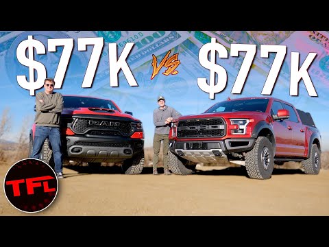 We Paid $77K Each For The Ram TRX AND The Ford F-150 Raptor: Here's Which Truck Is The Better Buy!