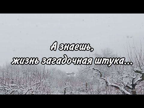 А знаешь, жизнь загадочная штука...