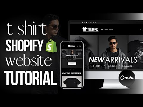 HOW TO MAKE A T SHIRT Shopify WEBSITE | Step By Step Tutorial