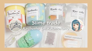 🌟BGM有⌇🫧@kachusha_slime_asmr  さんから届いたスライムを触る📦⌇slime trade with Kachusha⌇ASMR