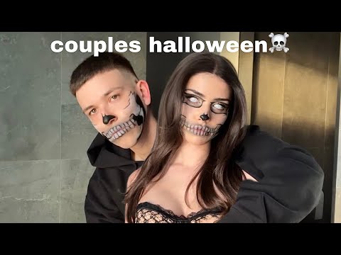 couples skeleton halloween look *EASY*