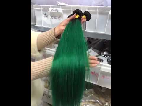 Teal Green Bundles With Closure Ombre Human Hair 3 Bundles With Closure Remy Brazilian Straight Hai